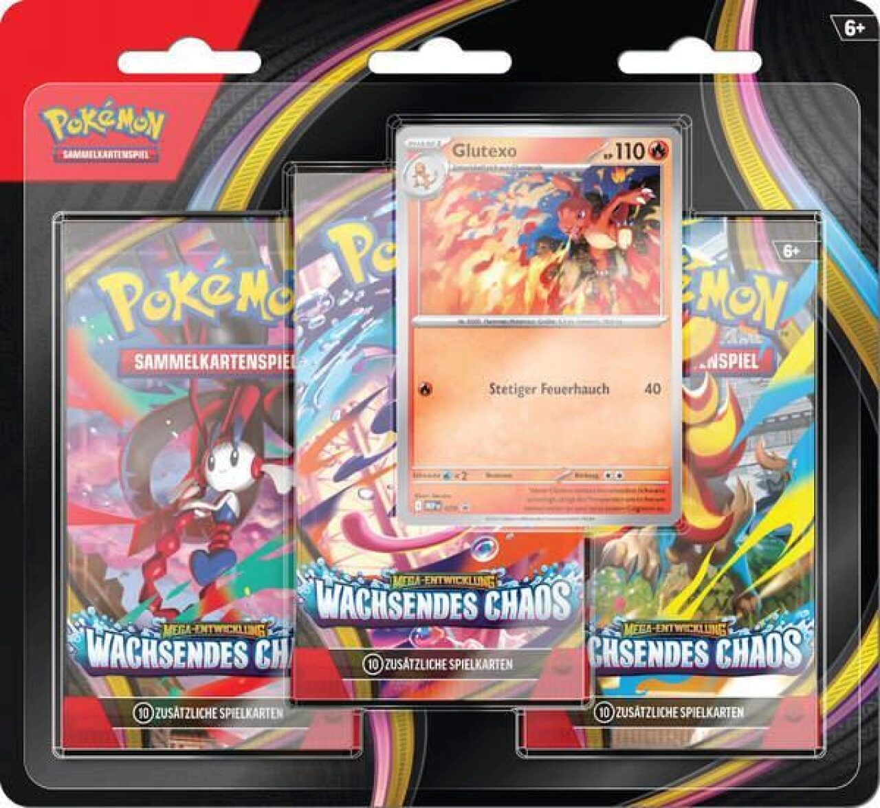 Pokemon - Mega Entwicklung 4.0 - Wachsendes Chaos - 3er Blister DE