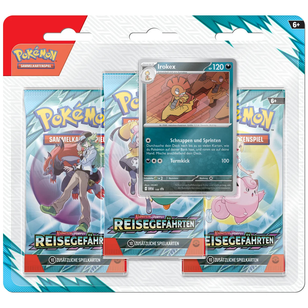 Pokemon - Karmesin & Purpur 9 - Reisegefährten - 3er Pack Blister