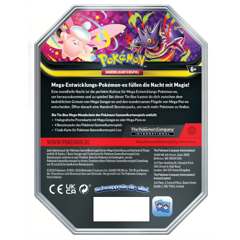 Pokémon - Mega Mondschein - Tin 129 Mega-Pixi - Tin Box DE