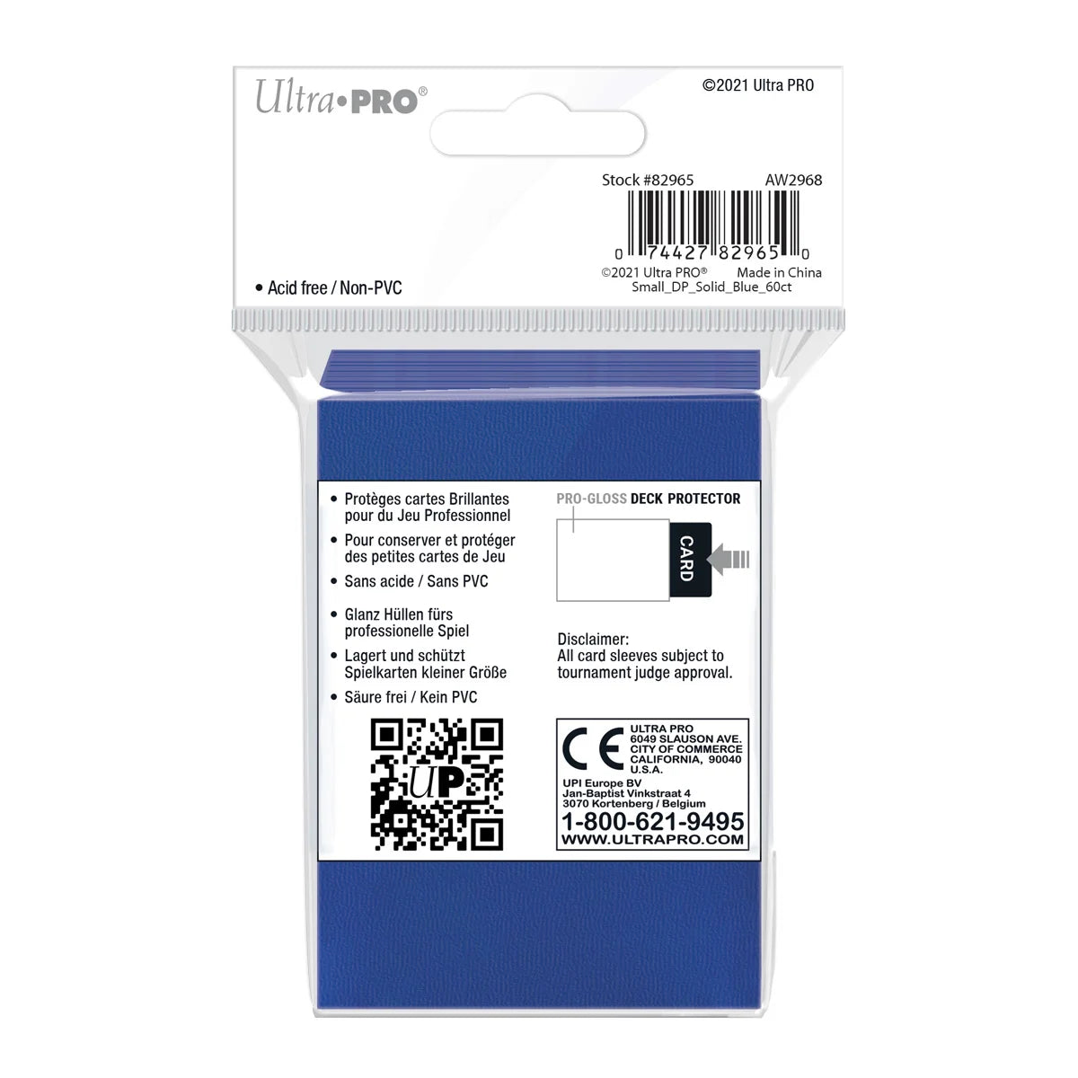 Ultra Pro - PRO-Gloss 60ct Smallck Protector® sleeves: Blue