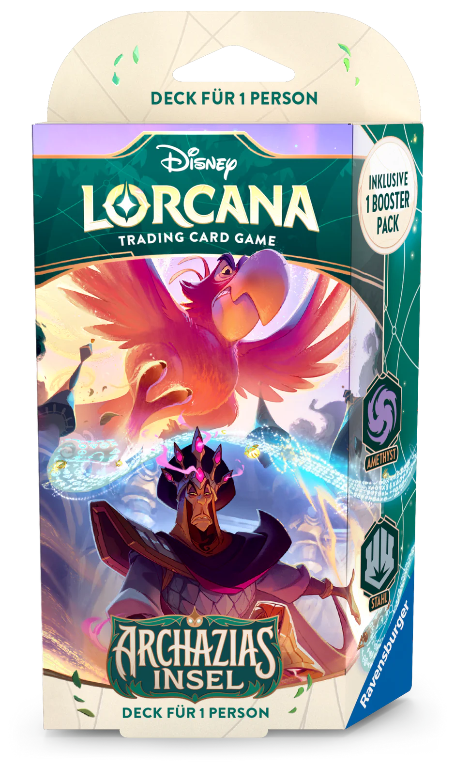 Disney Lorcana 7 - Archazias Insel - Starter Deck - Amethyst & Stahl DE