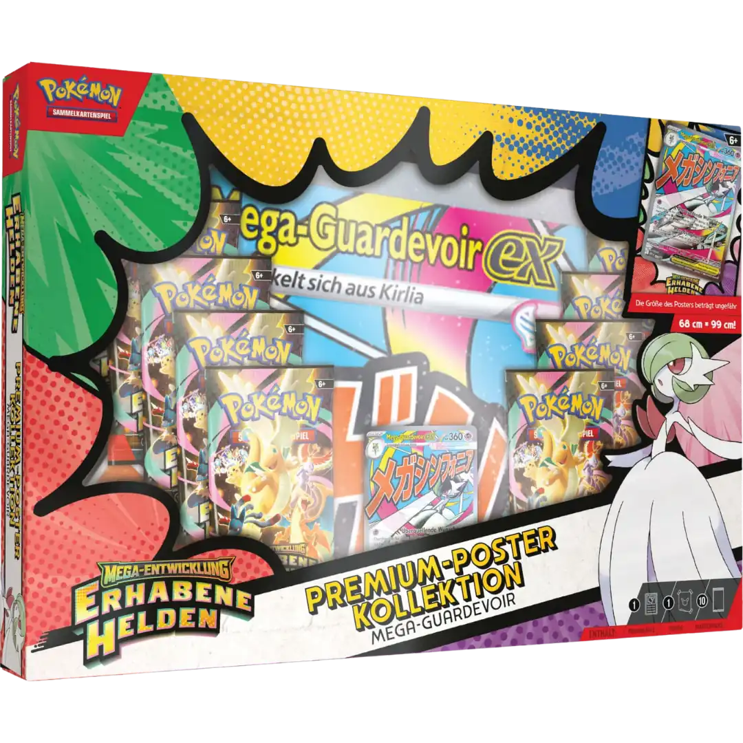 Pokemon - Mega Entwicklung 2.5 - Erhabene Helden - Premium Poster Kollektion Mega Guardevoir DE
