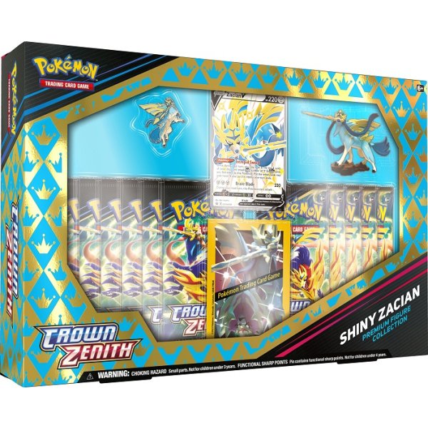 Pokemon - Zenit der Könige: Schillerndes Zacian Premium Figuren Kollektion (Englisch)